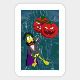 Duckula Killer Tomatoes Sticker